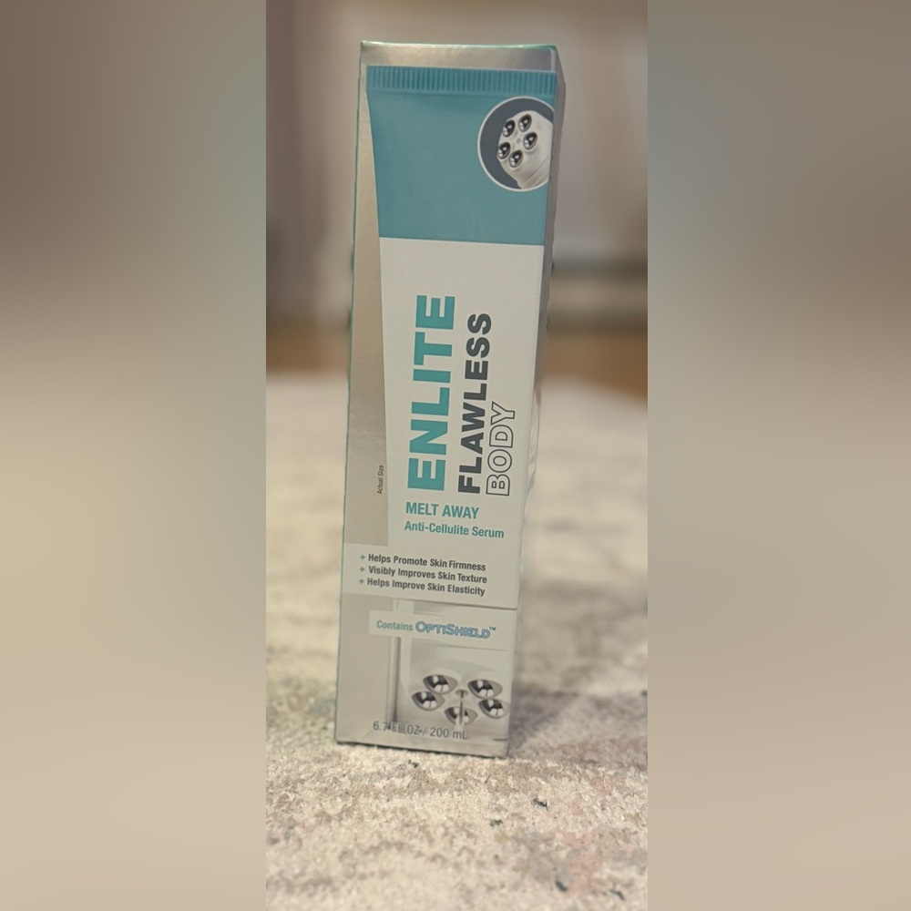 Brand new ENLITE Super Face Flawless Body – Melt Away Anti-Cellulite Serum.